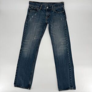 Aeropostale Mid Rise Jeans Mens 31x32 Slim Straight Leg Blue Denim Pants